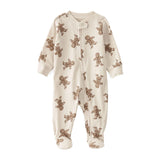 Grenouillère en Coton Bio Pain d'Épice Bébé Little Planet - Multi