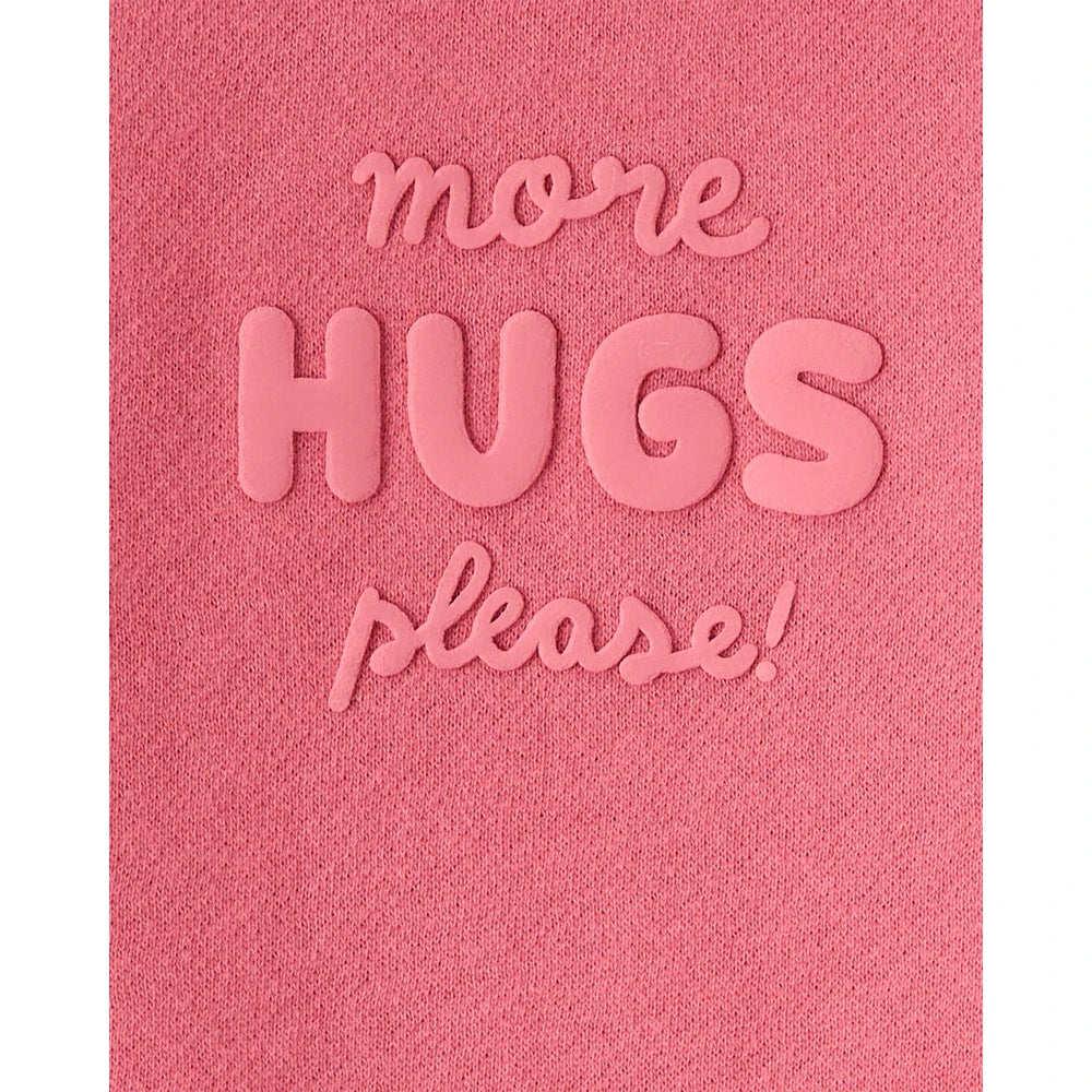 Sweat More Hugs Please Bébé Fille Carter's - Rose