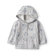 Sweat Zippé à Capuche Chiens Bébé Garçon Carter's - Gris