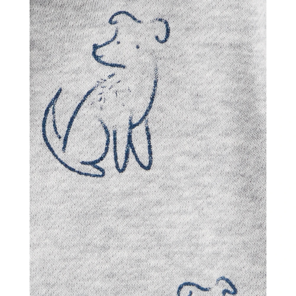 Sweat Zippé à Capuche Chiens Bébé Garçon Carter's - Gris