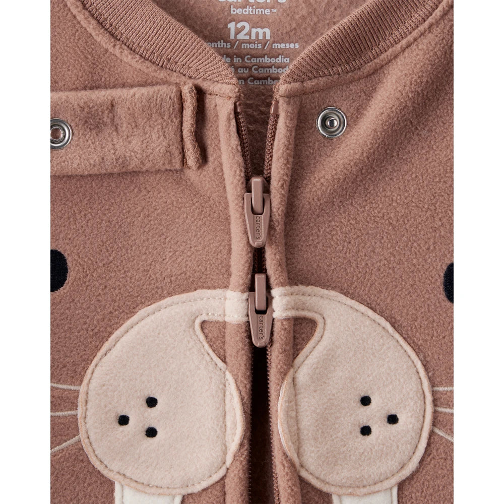 Grenouillère en Polaire Morse Bébé Garçon Carter's - Marron