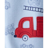 Grenouillère en Polaire Camion de Pompiers Bébé Garçon Carter's - Bleu