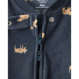 Grenouillère en Polaire Élan Bébé Garçon Carter's - Bleu Marine