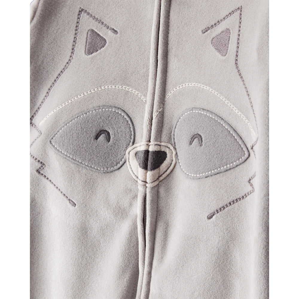 Grenouillère DreamPlush Raton Laveur Bébé Garçon Carter's - Gris