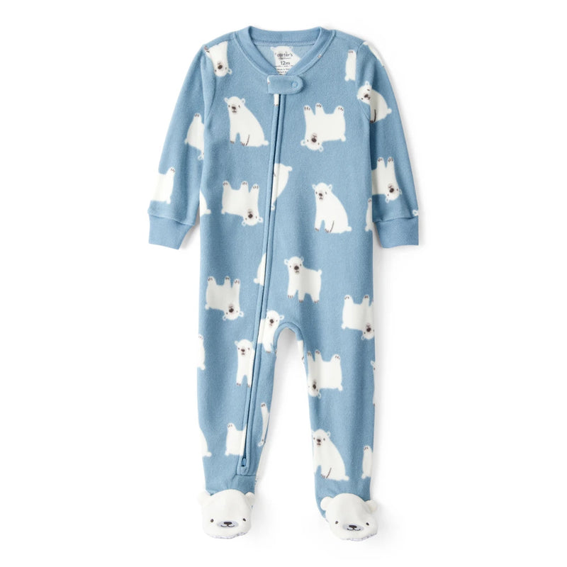 Grenouillère en Polaire Ours Polaire Bébé Garçon Carter's - Bleu
