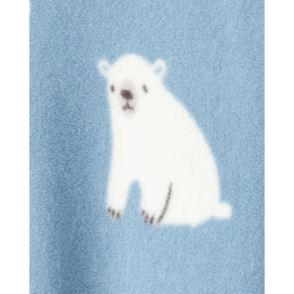 Grenouillère en Polaire Ours Polaire Bébé Garçon Carter's - Bleu