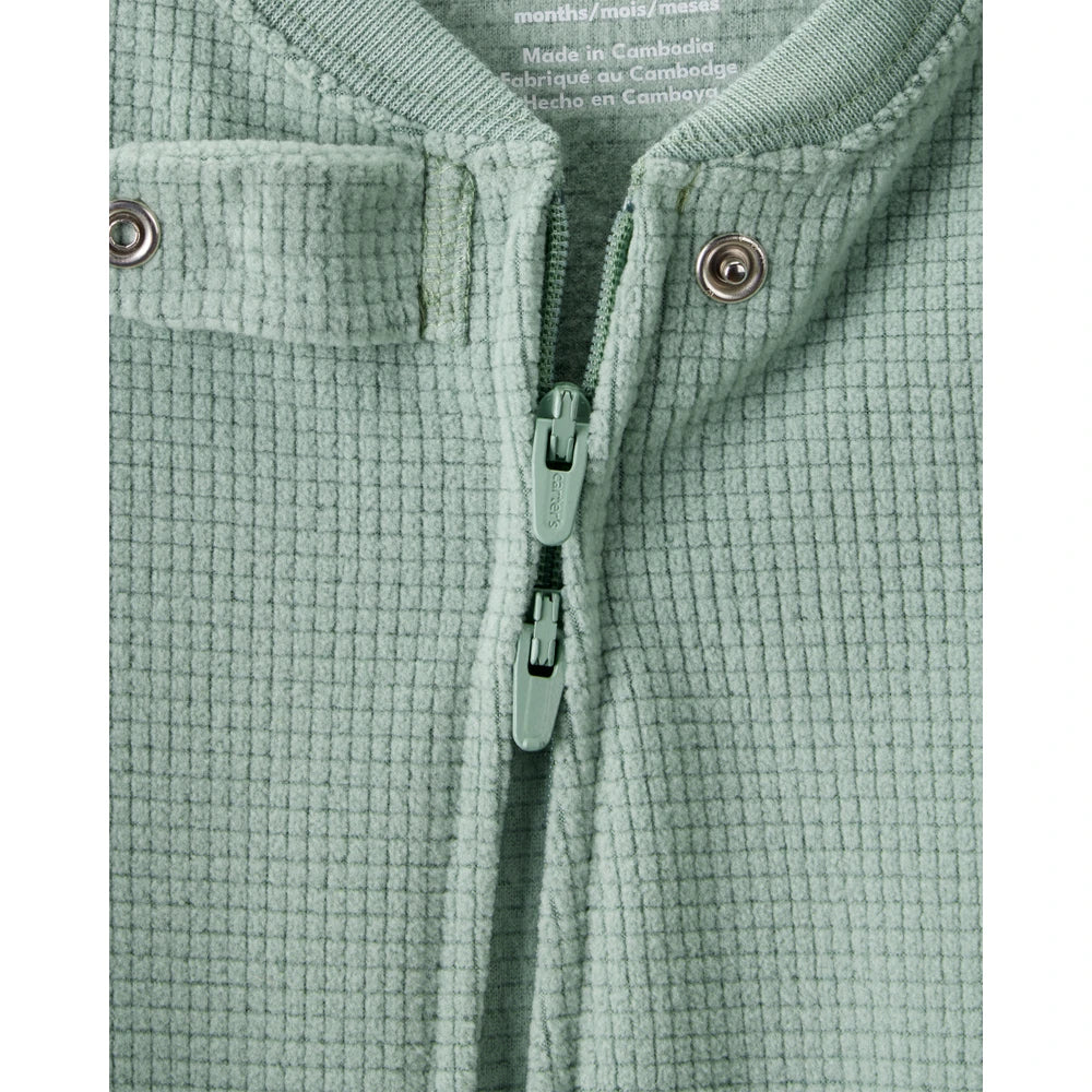 Grenouillère en Polaire Gaufrée Bébé Garçon Carter's - Vert