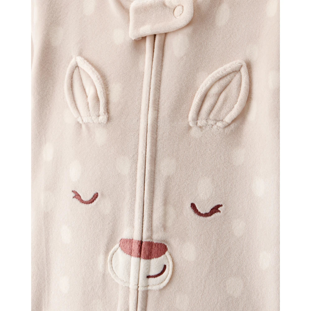 Grenouillère DreamPlush Faon Bébé Fille Carter's - Marron