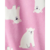Grenouillère en Polaire Ours Polaire Bébé Fille Carter's - Rose