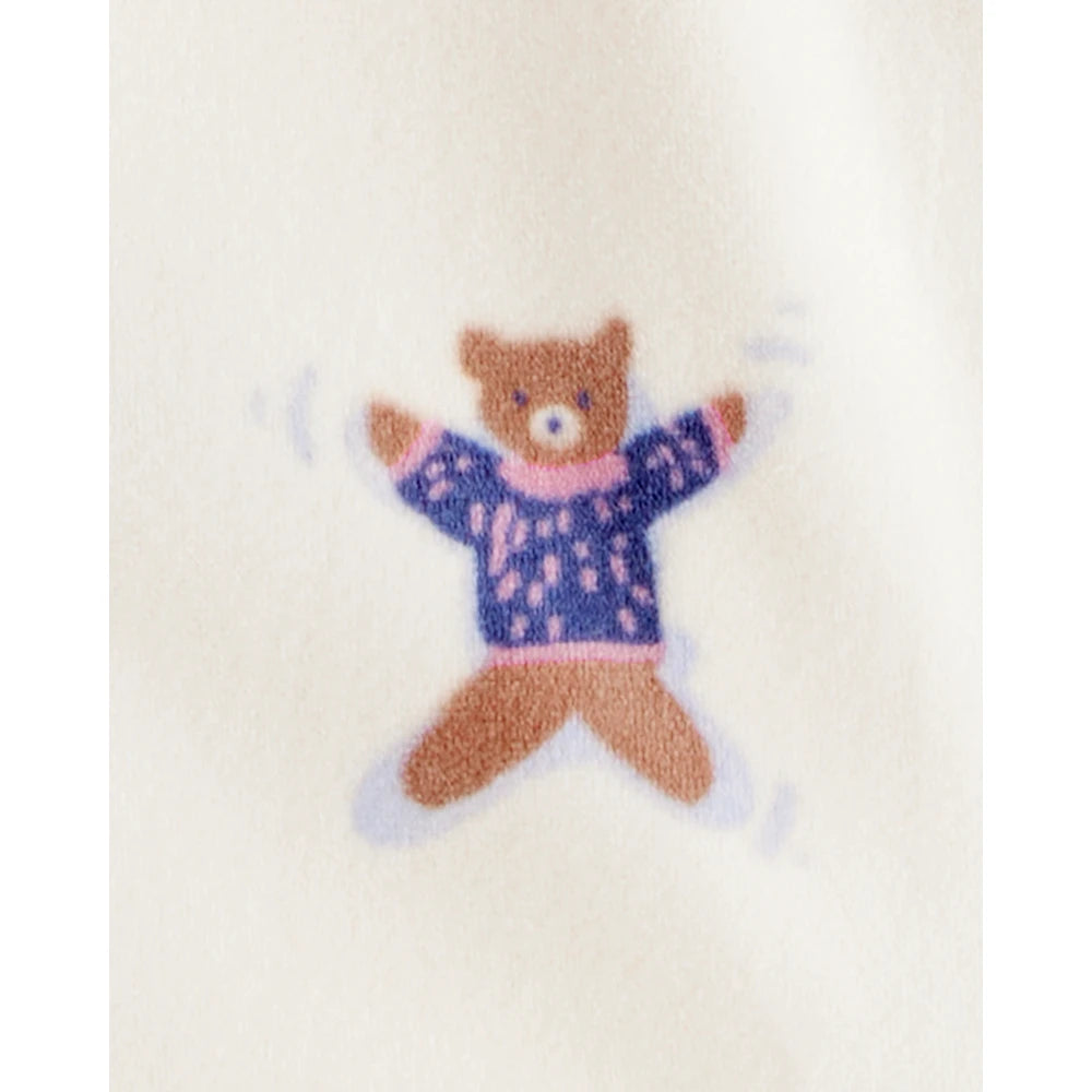 Grenouillère DreamPlush Animaux des Neiges Bébé Fille Carter's - Ivoire