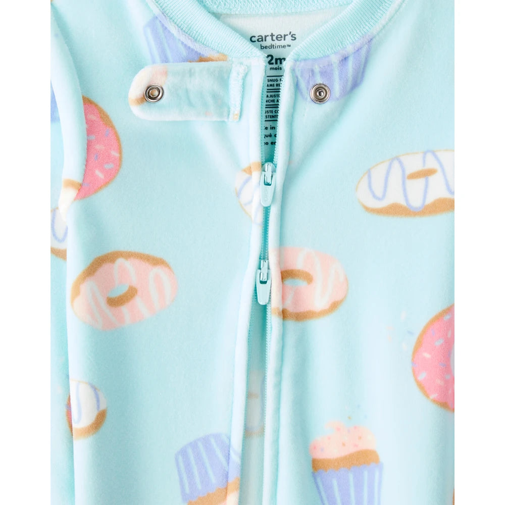 Grenouillère DreamPlush Donuts Bébé Fille Carter's - Bleu