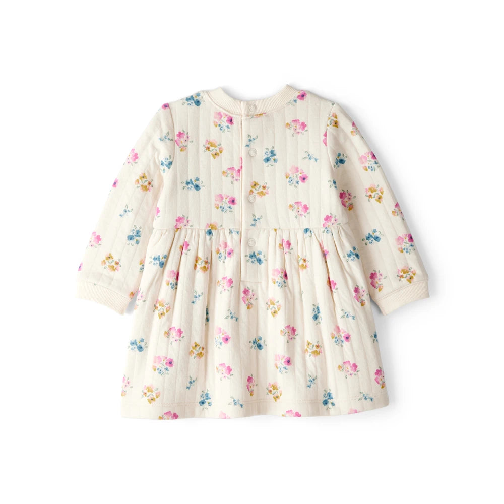 Robe Fleurie à Manches Longues Bébé Fille Carter's - Ivoire