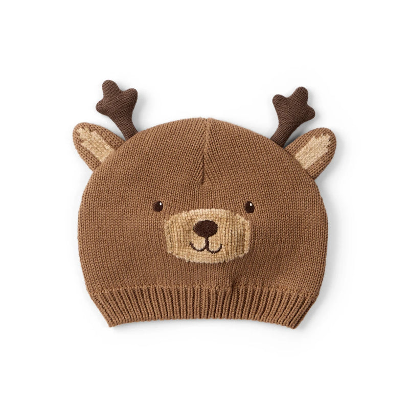 Bonnet Renne de Noël en Crochet Bébé Carter's - Marron