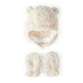 Baby Carter's Sherpa Beanie & Mittens Set - White