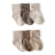 Lot de 6 Paires de Socquettes à Revers Bébé Carter's - Marron