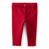 Ensemble Body à Volants Sucre d'Orge & Pantalon Bébé Fille Carter's - Crème & Rouge
