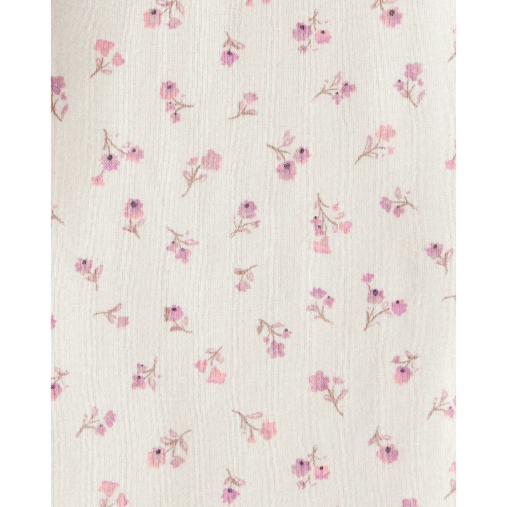 Lot de 4 Bodies à Manches Longues Renard & Koala Bébé Fille Carter's - Mauve Blanc & Rose