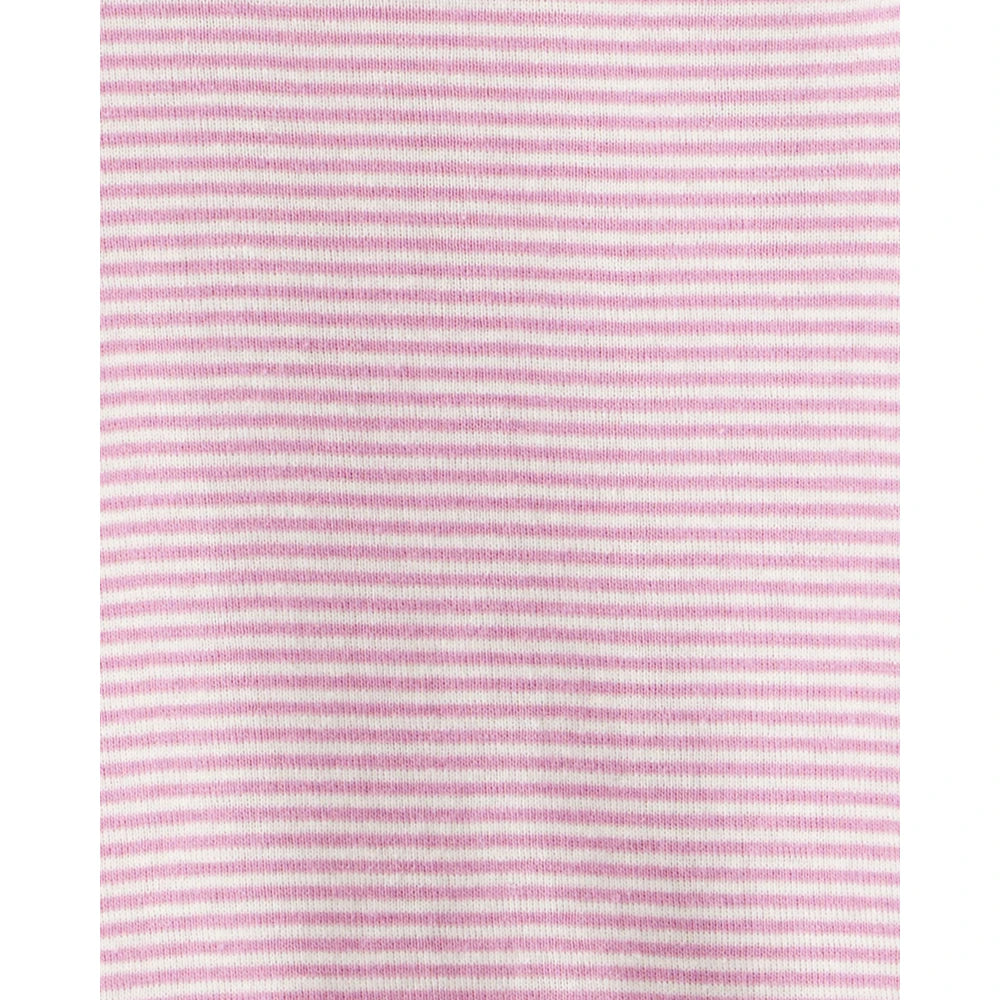 Lot de 4 Bodies à Manches Longues Ours Polaire au Ski Bébé Fille Carter's - Blanc Mauve & Bleu