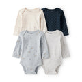 Baby Girl Carter's 4-Pack Long-Sleeve Unicorn & Rainbow Bodysuits - Navy & White