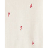 Lot de 4 Bodies à Manches Longues Motifs de Noël Bébé Garçon Carter's - Blanc & Vert
