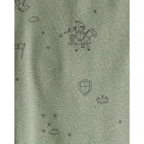 Lot de 4 Bodies à Manches Longues Dragons & Rayures Bébé Garçon Carter's - Bleu Blanc & Vert