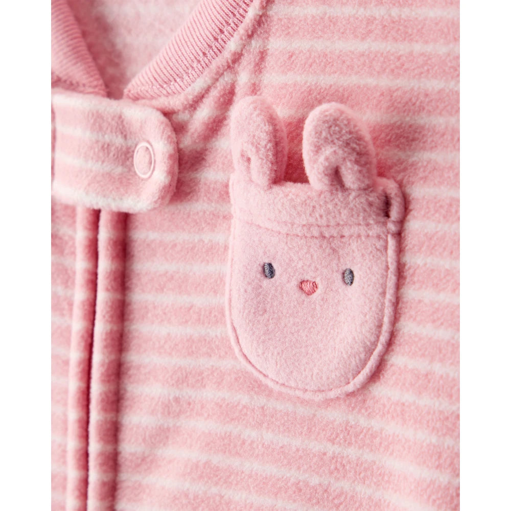 Gigoteuse en Polaire Lapin Bébé Carter's - Rose