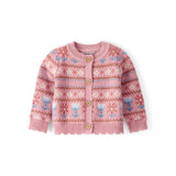 Cardigan Jacquard Bébé Fille OshKosh - Rose