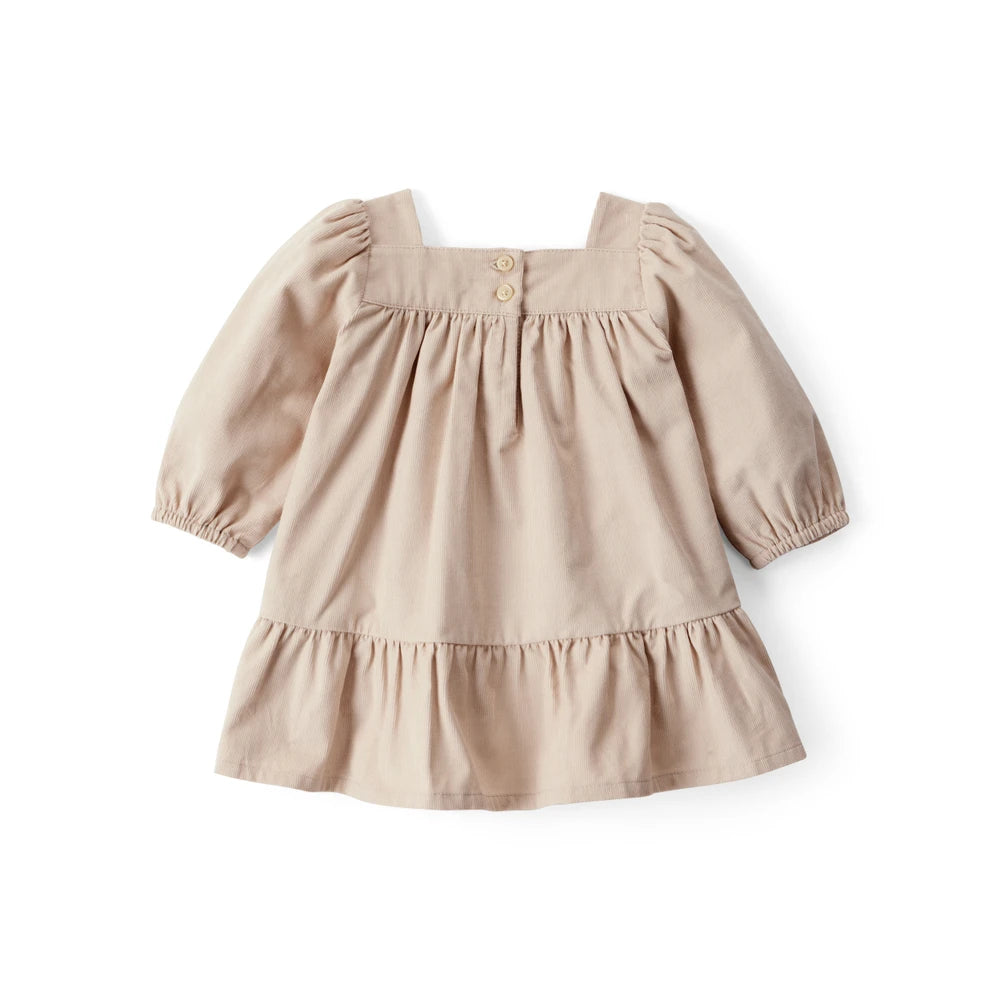 Robe en Velours Côtelé à Manches Longues Bébé Fille OshKosh - Marron