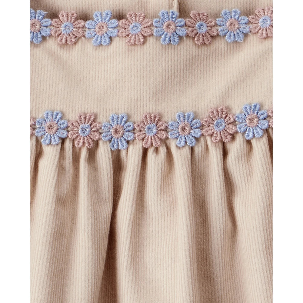 Robe en Velours Côtelé à Manches Longues Bébé Fille OshKosh - Marron