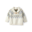 Pull Jacquard à Col Châle Bébé Garçon OshKosh - Crème
