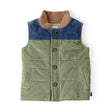 Gilet Matelassé en Velours Côtelé Bébé Garçon OshKosh - Vert & Marine