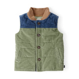 Gilet Matelassé en Velours Côtelé Bébé Garçon OshKosh - Vert & Marine