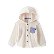 Haut à Capuche Gaufré à Manches Longues Bébé Garçon OshKosh - Beige