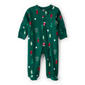 Grenouillère Côtelée en Coton Sapins Bébé Carter's - Vert