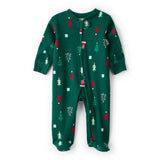 Grenouillère Côtelée en Coton Sapins Bébé Carter's - Vert