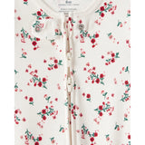 Grenouillère en Coton Petites Fleurs & Nœuds Bébé Fille Carter's - Blanc & Rouge