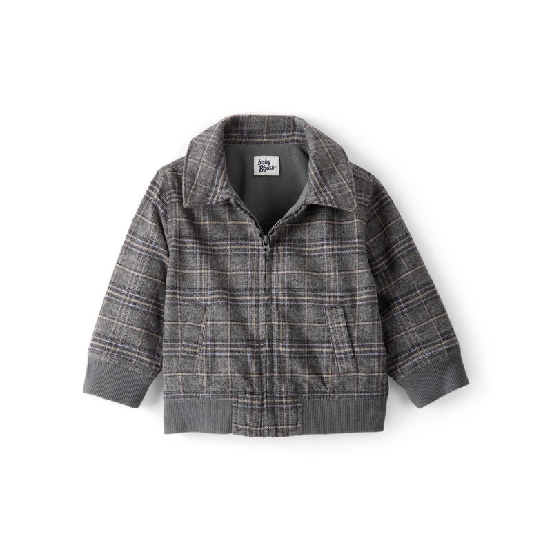 Veste Zippée à Carreaux Bébé Garçon OshKosh - Gris