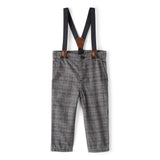 Pantalon à Carreaux avec Bretelles Bébé Garçon OshKosh - Gris