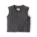 Gilet Sans Manches en Tricot Torsadé Bébé Garçon OshKosh - Gris