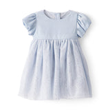Robe de Fête en Tulle à Manches Courtes Bébé Fille OshKosh - Bleu