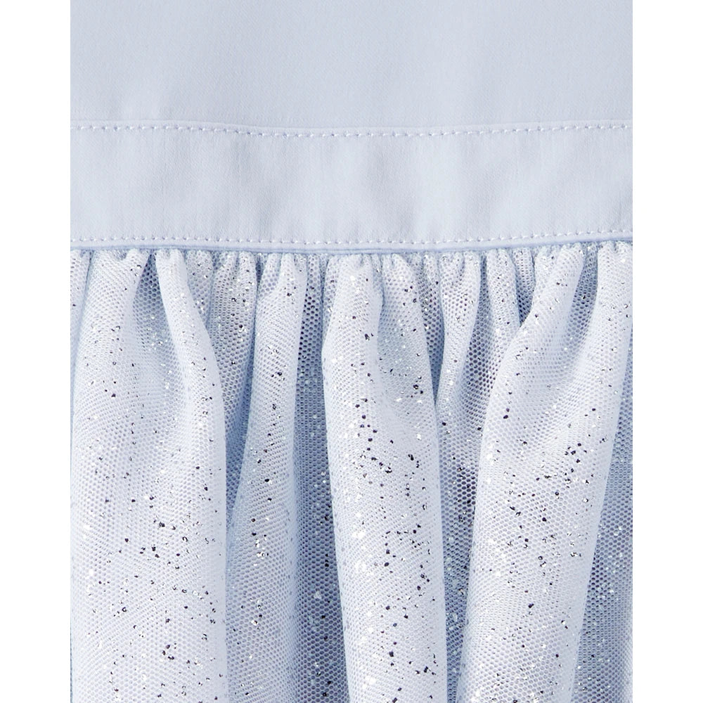 Robe de Fête en Tulle à Manches Courtes Bébé Fille OshKosh - Bleu