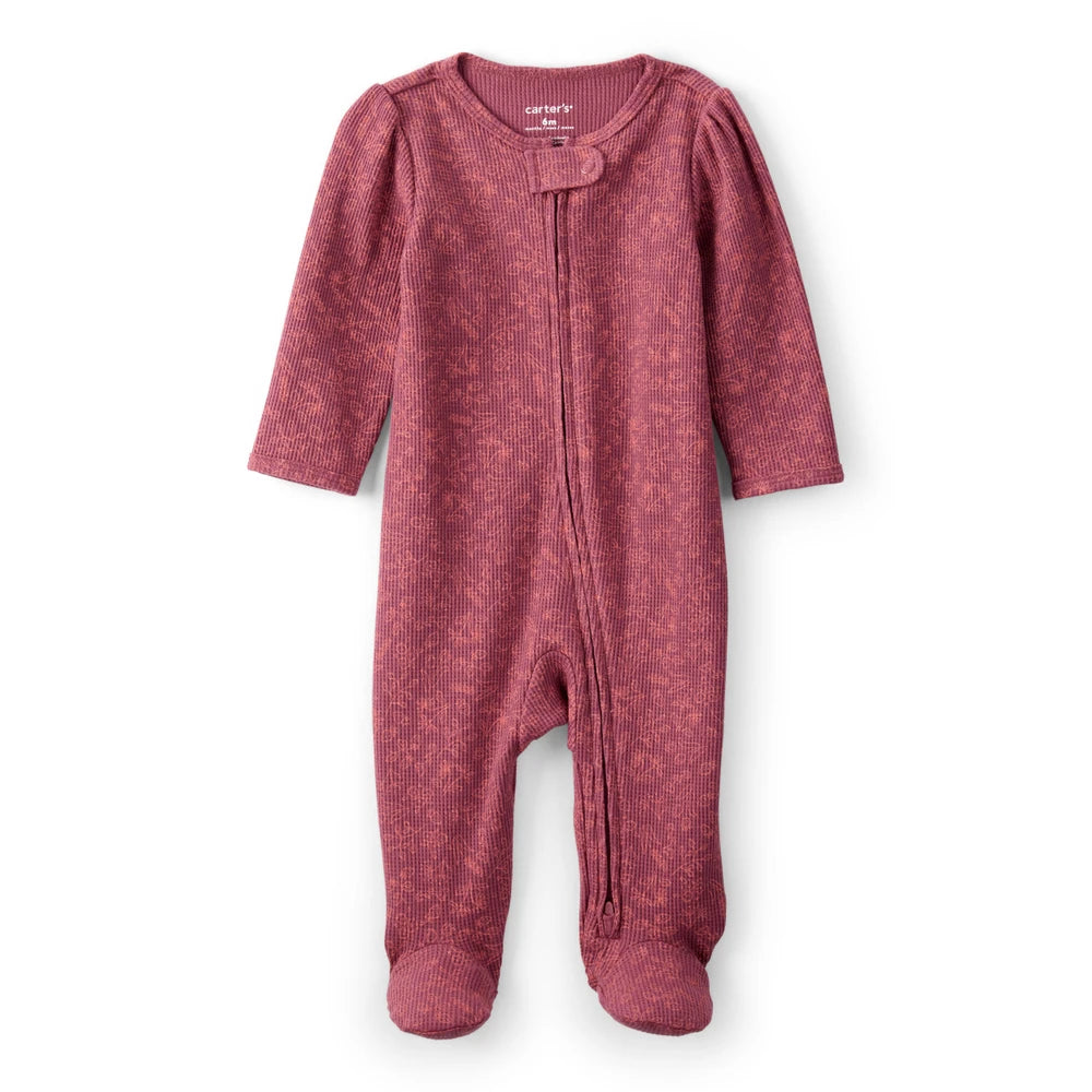 Grenouillère Texturée Petites Fleurs Bébé Fille Carter's - Rose