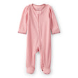 Grenouillère Texturée Bordure Fleurie Bébé Fille Carter's - Rose