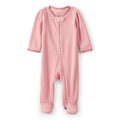 Baby Girl Carter's Textured Floral Trim Sleep & Play - Pink