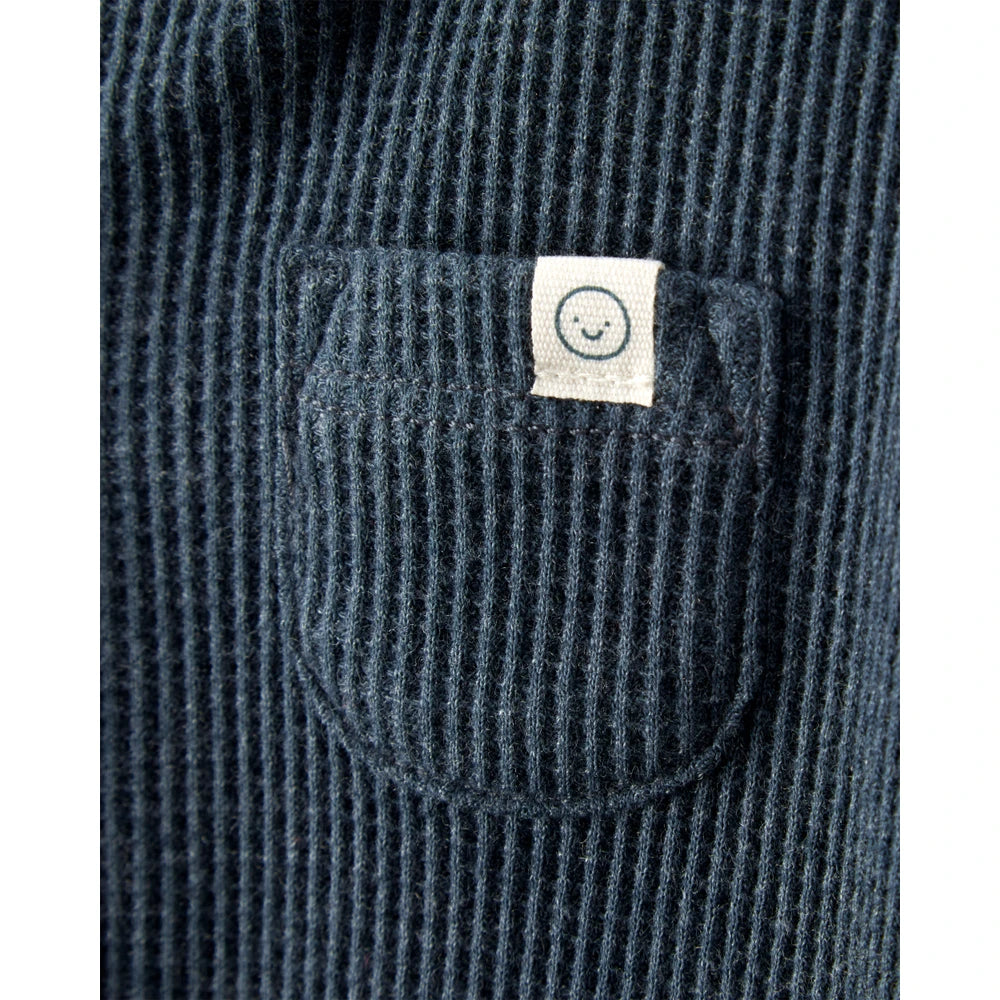 Grenouillère Texturée à Poche Bébé Garçon Carter's - Bleu Marine