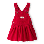 Jupe-Salopette en Velours Côtelé Bébé Fille OshKosh - Rouge