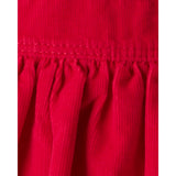Jupe-Salopette en Velours Côtelé Bébé Fille OshKosh - Rouge