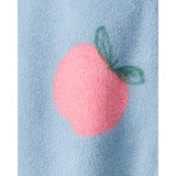 Grenouillère en Micropolaire Pommes Bébé Fille Carter's - Bleu