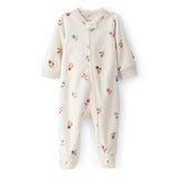 Grenouillère en Micropolaire Petites Fleurs Bébé Fille Carter's - Blanc