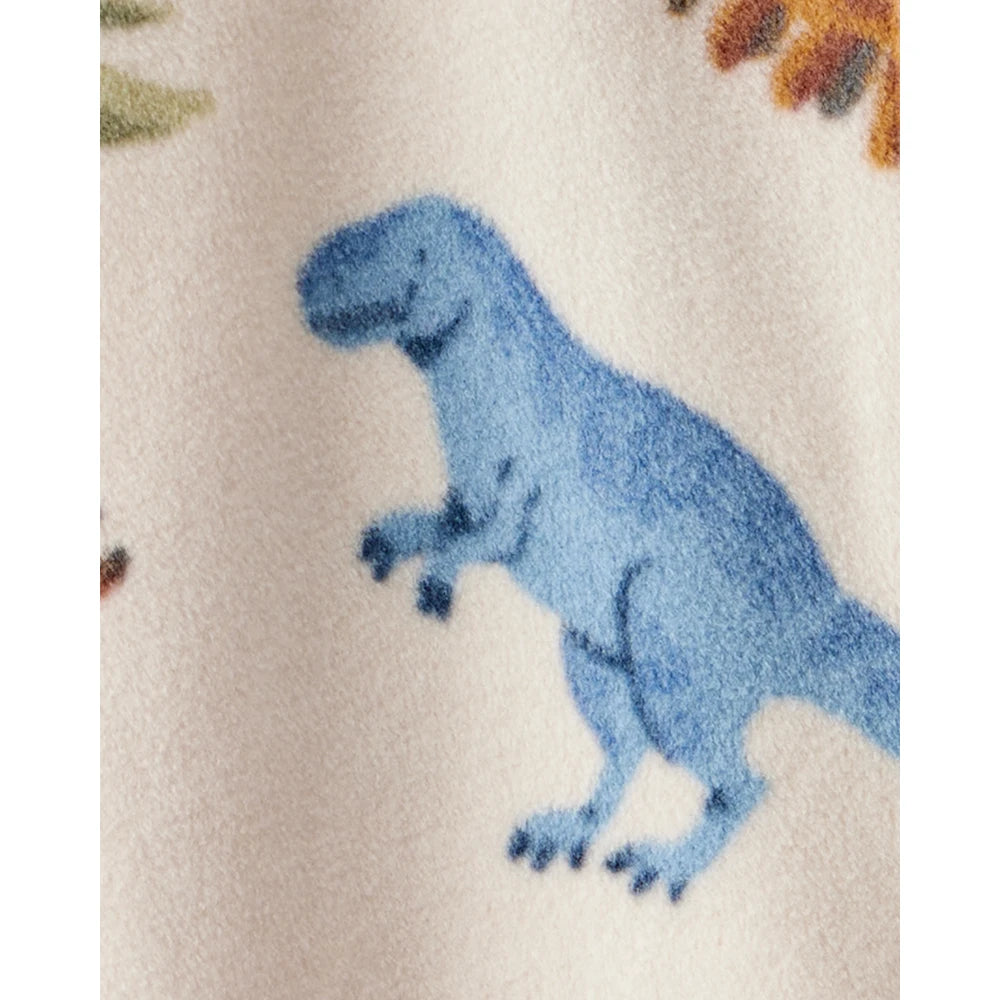 Grenouillère en Micropolaire Dinosaures Bébé Garçon Carter's - Blanc